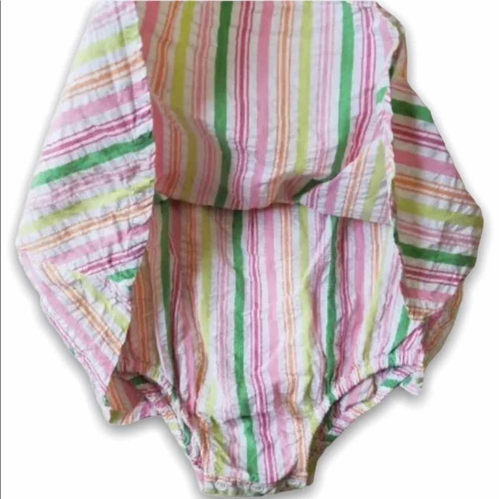 𝅺GYMBOREE Spring Fun‎ Stripe Bodysuit Dress 18-24 mo
